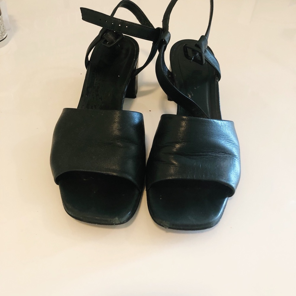 Everlane Heeled Sandals - Dark Green